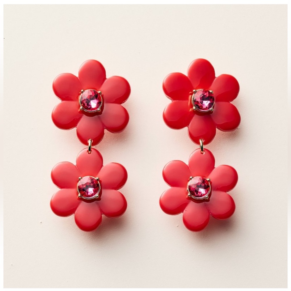 Kate Spade x Target Floral Linear Earrings